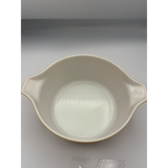 Vintage 70s PYREX 475-B Butterfly Gold 2.5 QT Casserole Dish W/ Glass Lid - Picture 10 of 11